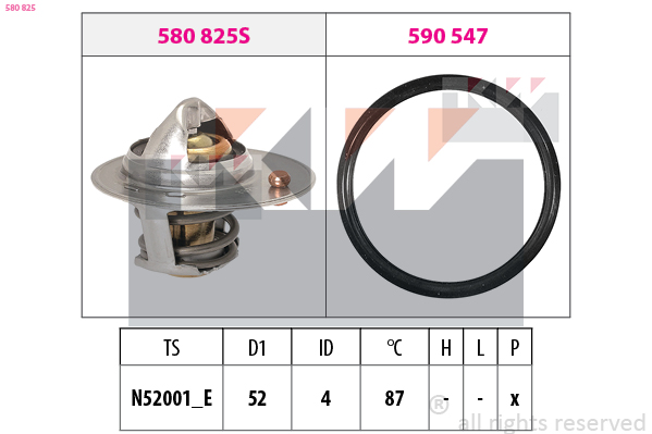 Termostat chladenia KW